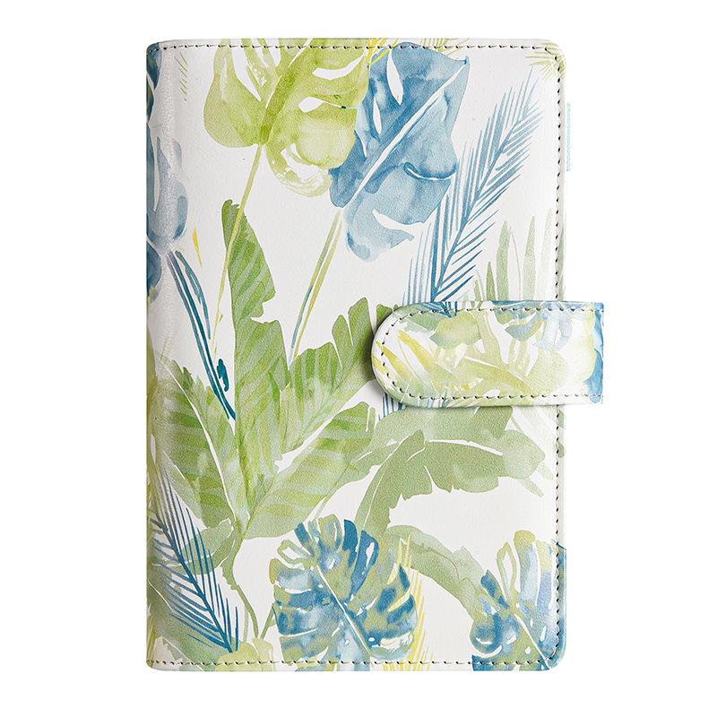 A6 Leaf Macaron Diary: Creative PU Binder for Event Planning and Business