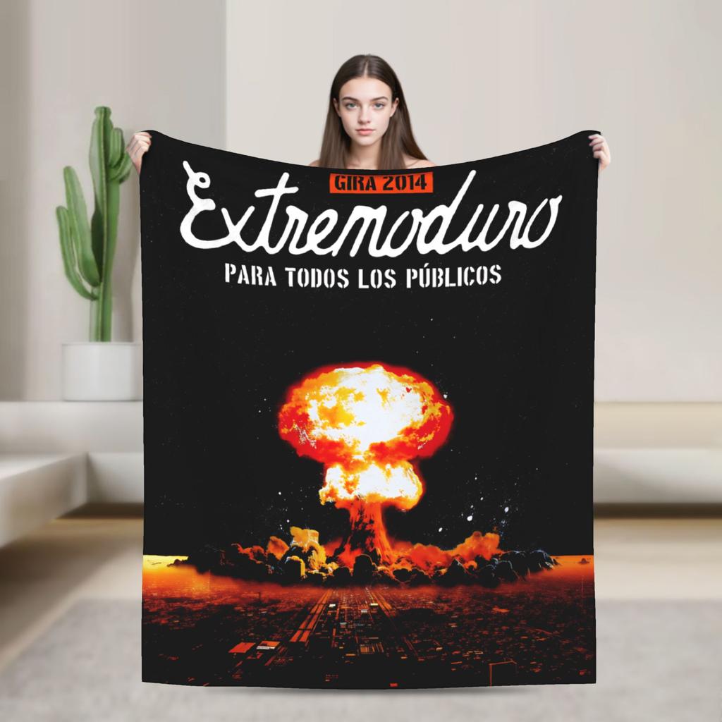 Extremoduro Spanish Band Blankets Travel Office Flannel Throw Blanket For Home Decor Super Soft Design Quality Bedspread Gift