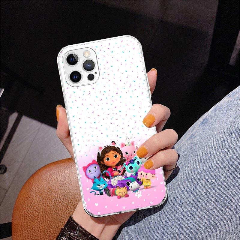 

Cartoon Gabbys Dollhouse Phnoe Case for Iphone 17 Air 16 16E 11 12 13 Mini 14 Plus 15 Pro Max 7 8 + SE 2020 Phone Cover Coque iPhone 16 Plus