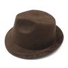 Top Hat Suede Vintage Men'S And Women'S British Hat Back Edge Jazz Hat Wool Top Hat Cowboy Hat