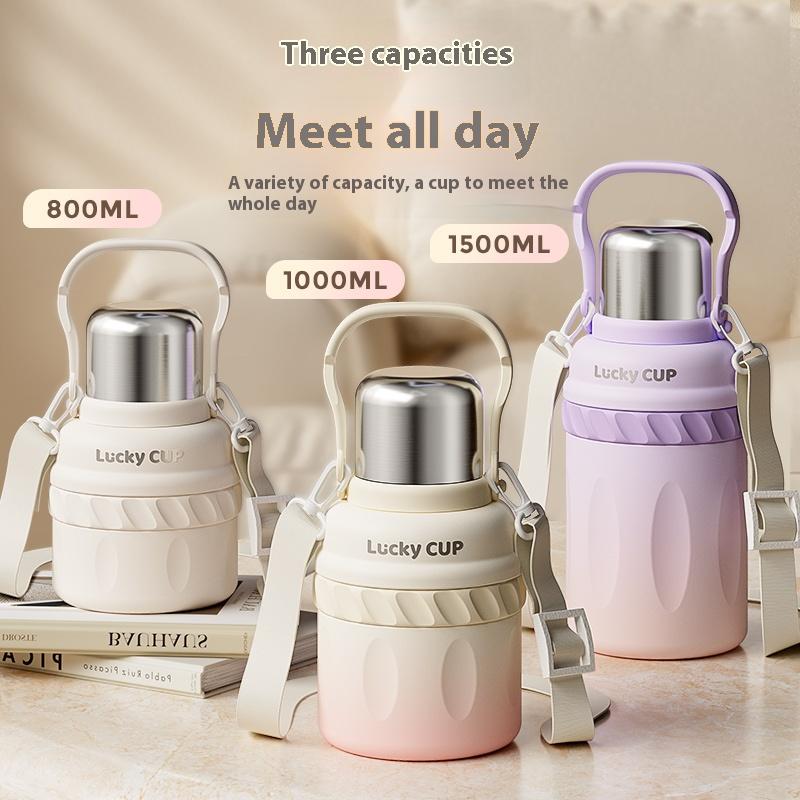 Gianxi Insulated Cup Large Capacity Female Water Bottle Bottle Child Water Bottle Thermal Water Bottle Cold Insulation Bottle