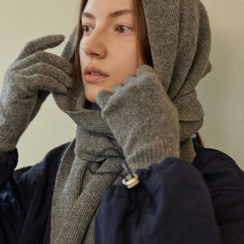 atempo WOOL KNIT GLOVES_grey