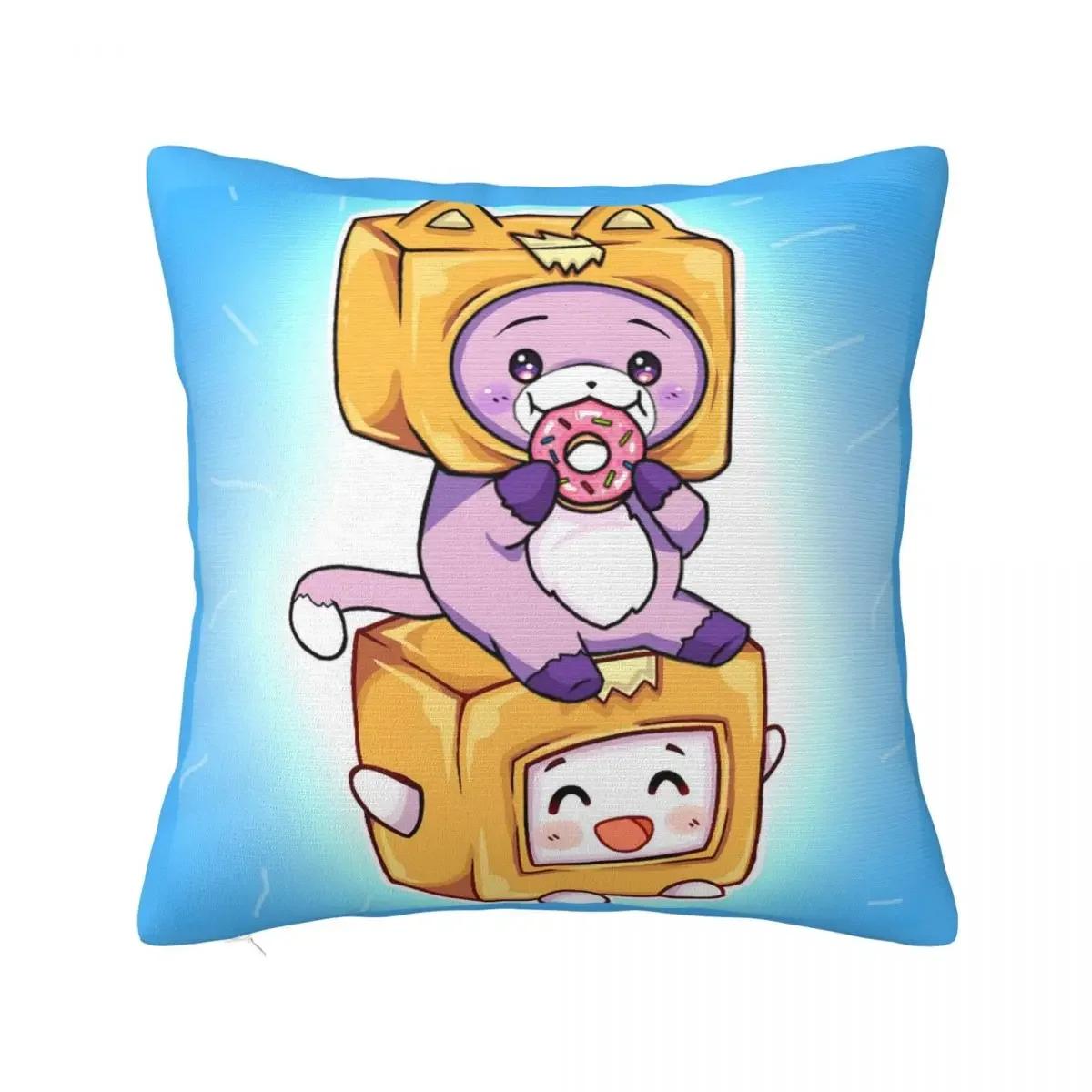 

Kawaii Foxy Boxy Pillow Cases Cartoon Cushion Covers Vintage Decor Pillowcase for Living Room 66x66cm