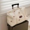 Large Capacity Embroidered Travel Bag Multi Functional Handheld Duffle Bag  Clothes