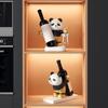 Resin Panda Wine Holders Panda Wine Rack For Stylishly Showcasing Wine Bottles In Kitchens Or Living Space Wine Display