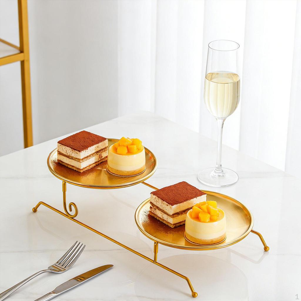 Cake Stand Serving Nordic Dessert Display Plate Fruit Snack for Shower Christmas