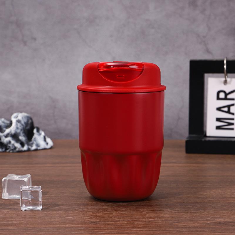 

Термокружка из нержавеющей стали 316 с вакуумной изоляцией - Красная Модная Чашка-Лепесток 260 мл Мини Портативная Повседневная Кофейная Чашка Для Офиса И Дома Кружки 260ml красный