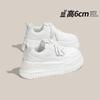Platform white shoes women's 2025 spring and autumn new breathable fashion versatile panda sports and leisure board shoes white