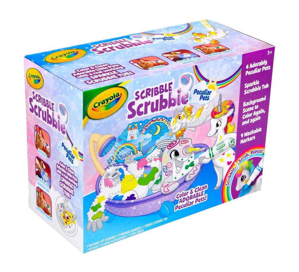 Crayola Colorful My Pet Shower Care Set, Fantasy Drawing, Authentic 3D Coloring Book, 747346