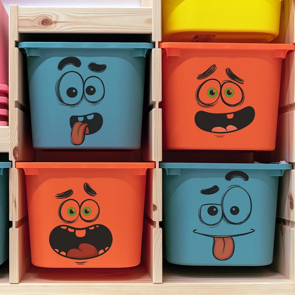 Creative and Funny Expression Stickers for Bathroom and Home Decoration Beautification