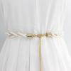 Women's Beaded Hook Waist Chain Korean Style Sweet Fashion Pearl Decoration Metallic