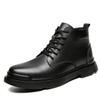Tactical Ankle Boots Men Outdoor Leather Winter Fur Warm Man Boots Us  Hunting Boots For Men Shoes Casual Blackt65