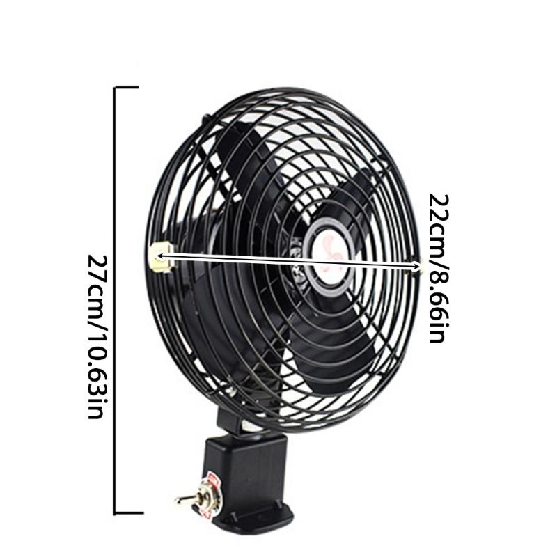 Metallkonstruktion 12V 24V Auto-Kühlventilator Leiser Betrieb Für Kraftstoffeffiziente Klimaregelung in Verschiedenen Fahrzeugtypen