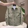 3D Gesneden Werkjas voor Mannen, Losse Pasvorm Herfst Winter 2025 Bovenkleding