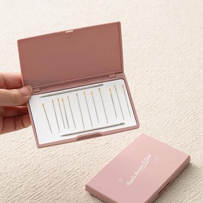 Needle Box Storage Magnetic Hand Sewing Needles Home DIY Magnet Needle Suction Magnetic Leather Portable Tool Box