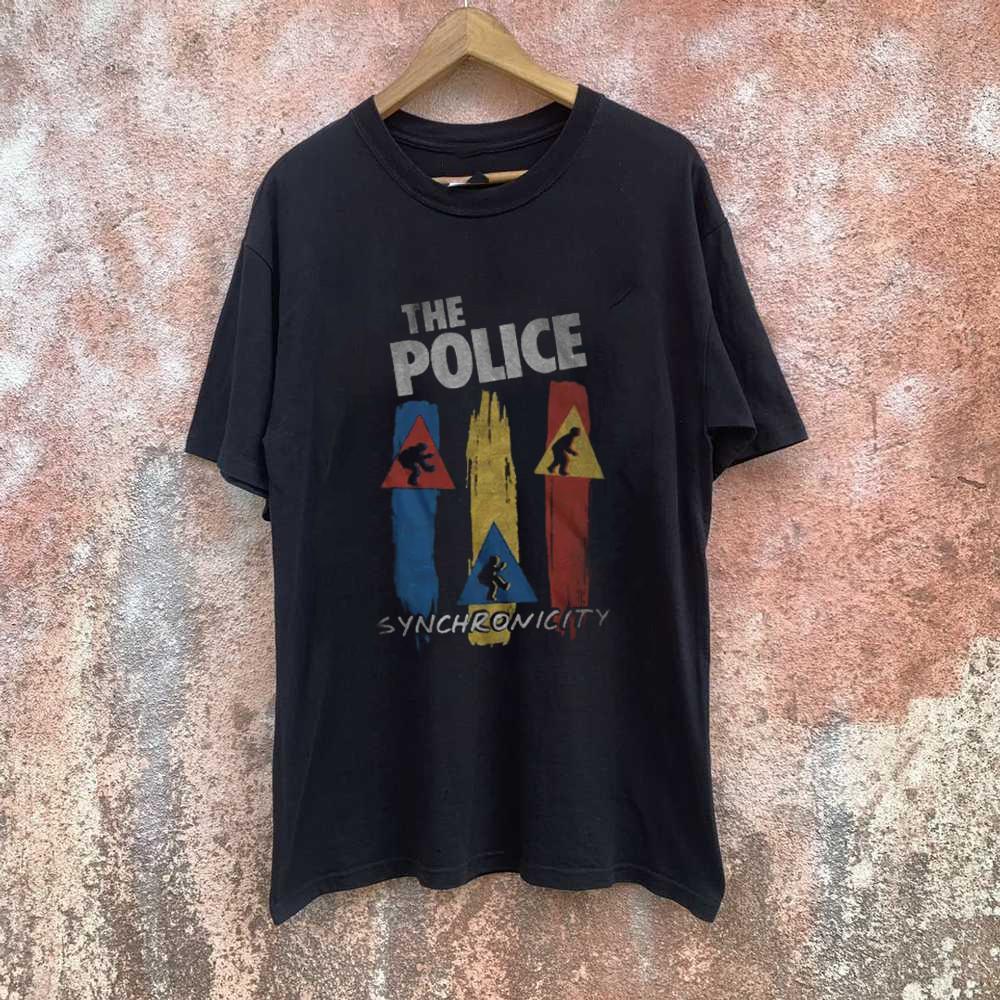 The Police Band Synchronicity Unisex Black T Shirt Full Size S-5XL Unisex T-Shirt M