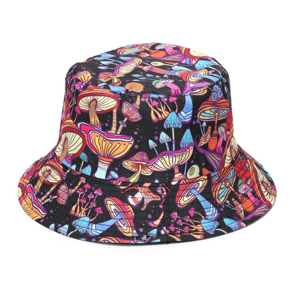 Reversible Retro Graffiti Bucket Hat - Sun Protection for Men & Women