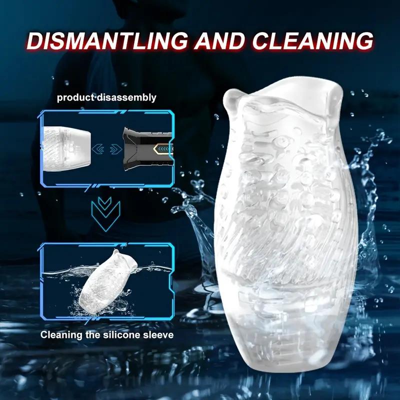 1 buc. Masturbator masculin automat, cupă pentru masturbatoare masculine cu 10 vibrații pentru stimularea penisului