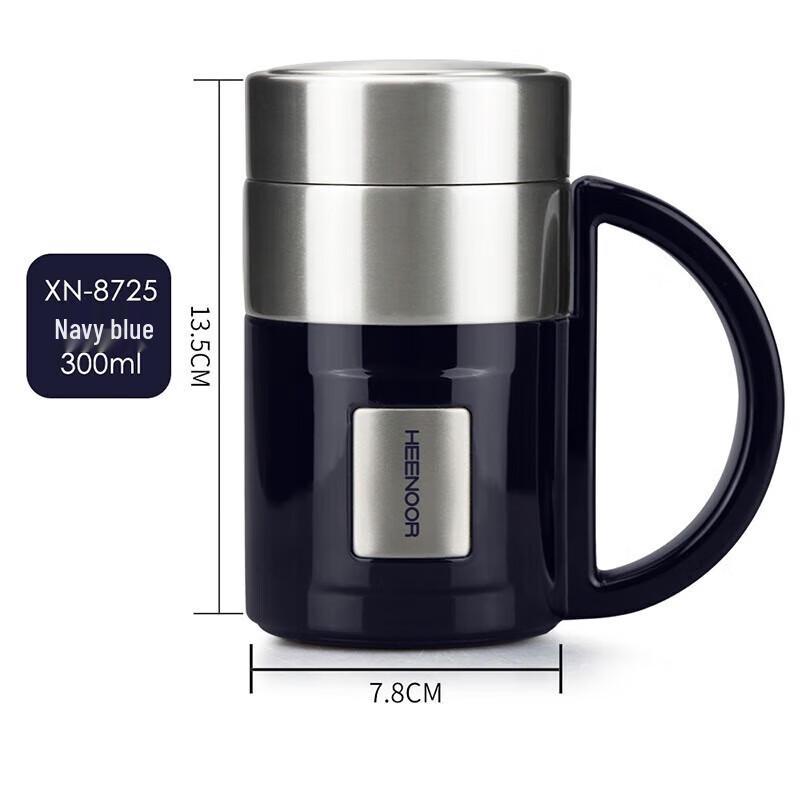 HEENOOR Stainless Steel Insulated Business Mug with Handle