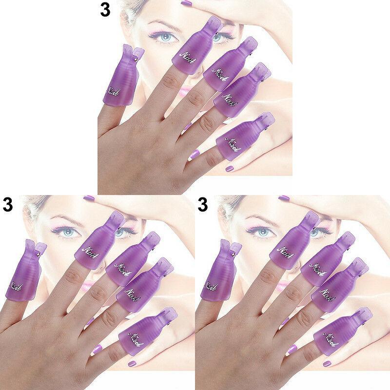 Nail Art Tool Set With Plastic Removal Clips For Diy Manicure And Pedicure Sessions