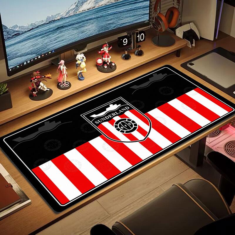 Sunderland Association Football Club Logo Large Size Mouse Pad Large Gaming Table Cushion Non-slip Laptop Tablet Big Mousepad XXL Mat Mini PC Playmat 