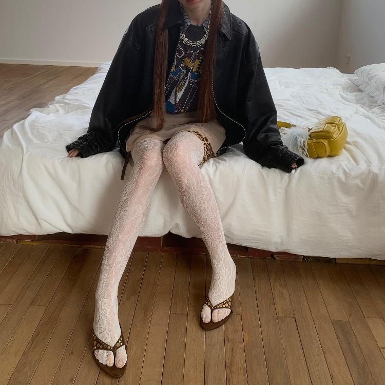 Cowhide Version~ Niche Leather Retro Rivet Suede Fine Heel Herringbone Cool Slippers Women's Feet Versatile High Heels Women