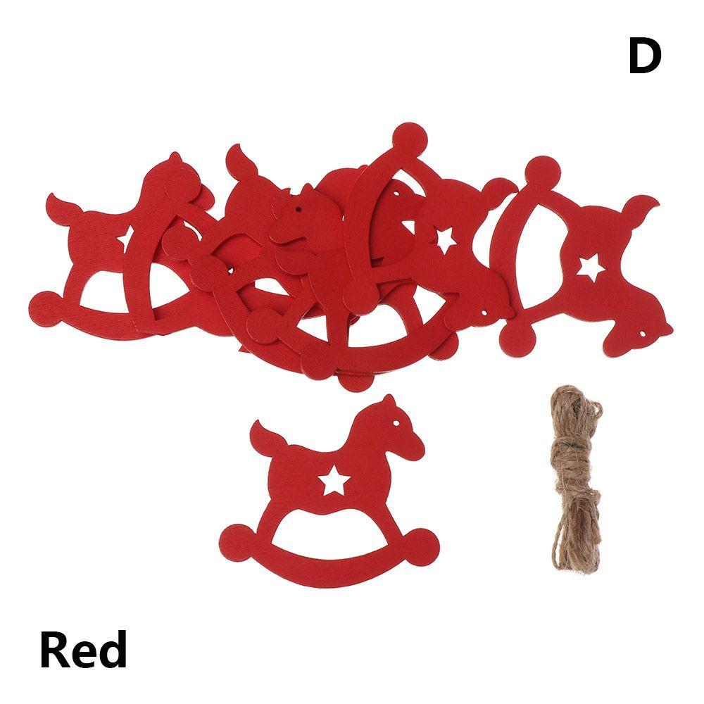 Tropfen Anhänger Holzhandwerk Weihnachten Hängend Weihnachtsmann/Elch/Engel Holzornamente Weihnachtsbaum Dekoration