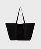 Noirer Suede Shopper Bag (Black)