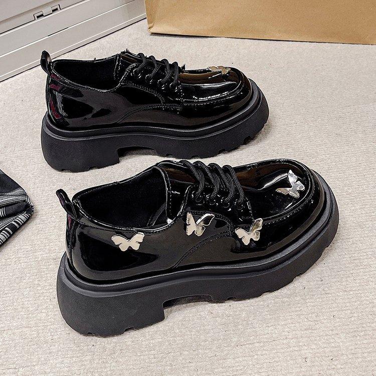 White Thick-soled Shoes Female Fashionable and Comfortable Spring and Summer Heightening British Style Mary Jane Loafers Single Shoes
