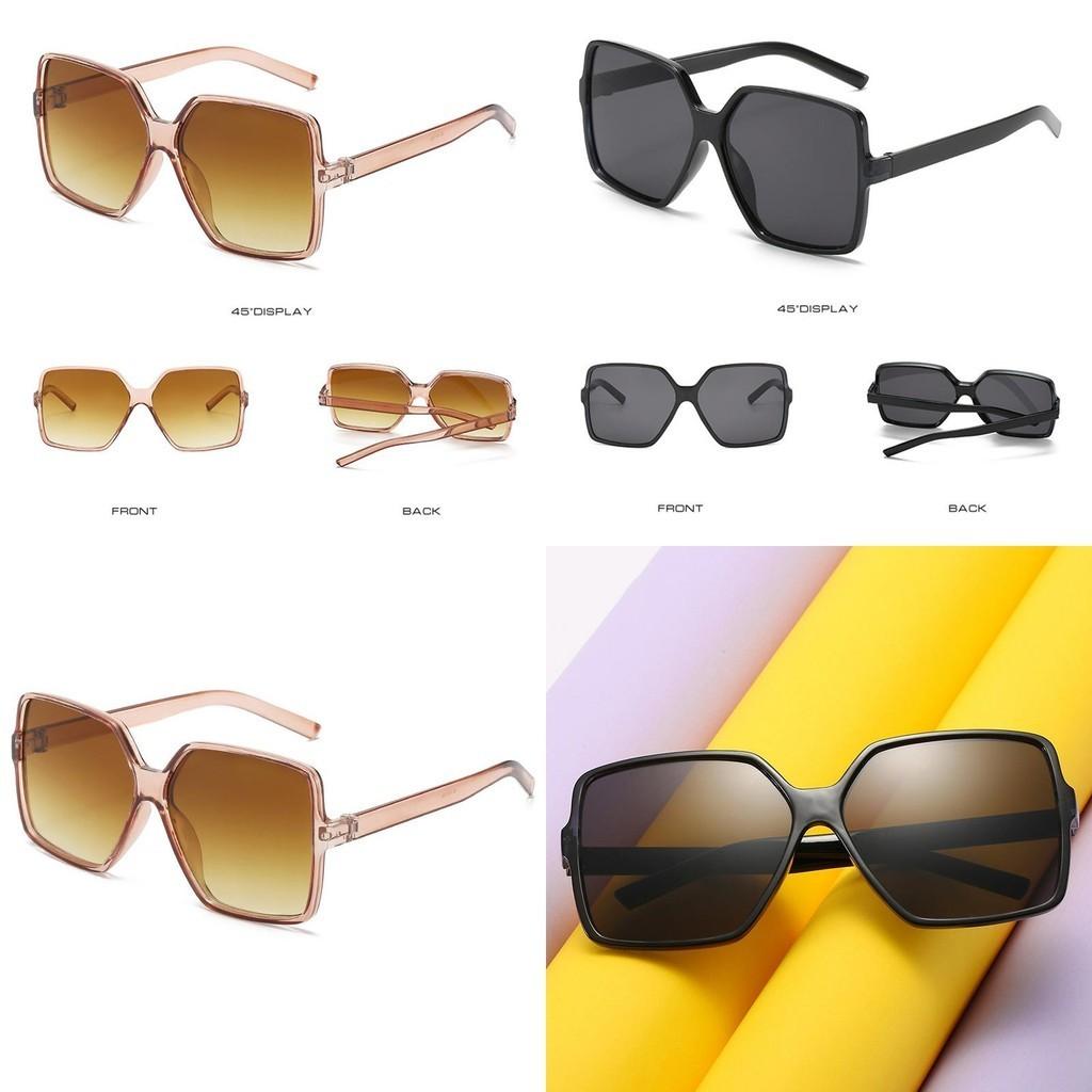 Fashionable Women's Oversized Square Sunglasses With Durable Ac Lens For Outdoor Glam