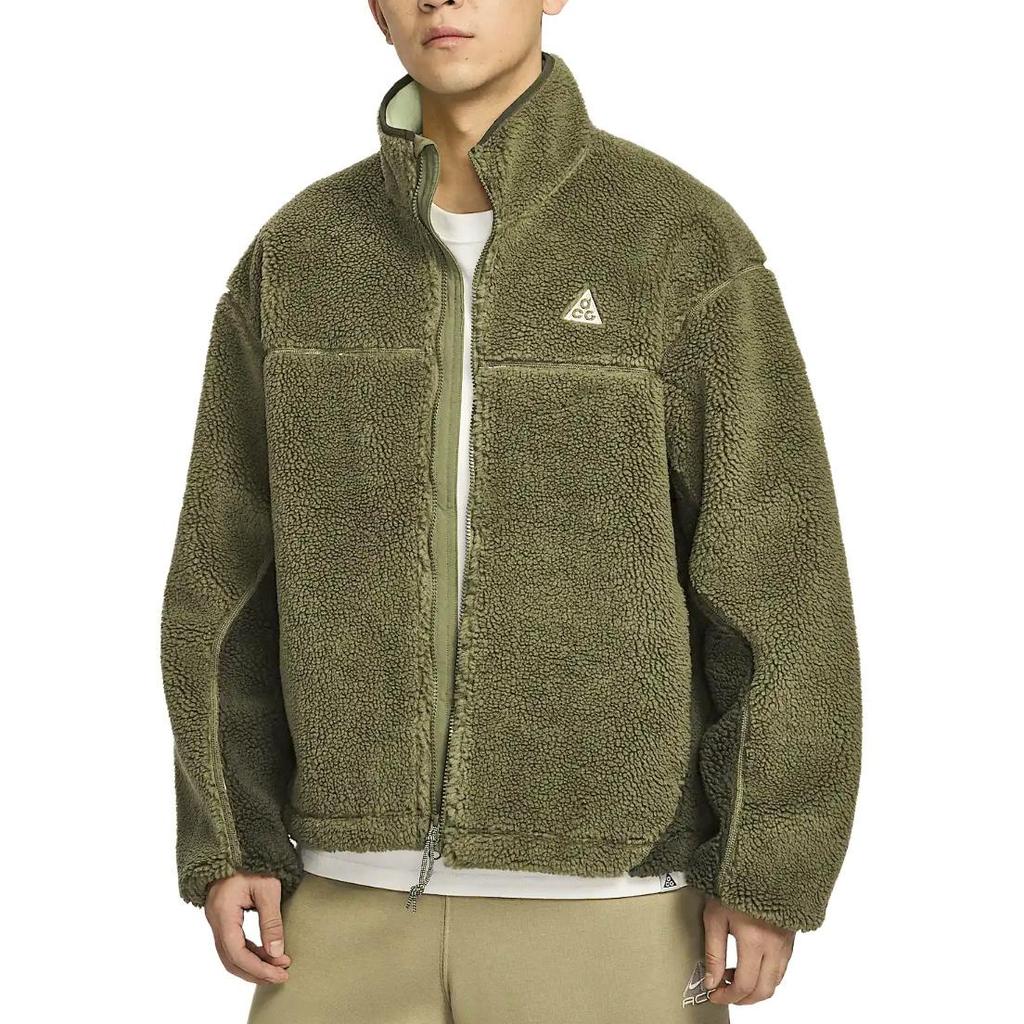 Nike ACG Storm-Fit Adv Ss25 Canwell Glacier Cómoda Suave Cálida Chaqueta de Cuello Alto para Hombre Chaqueta Verde Oliva Verde Secoya Verde Pálido FV8654-222