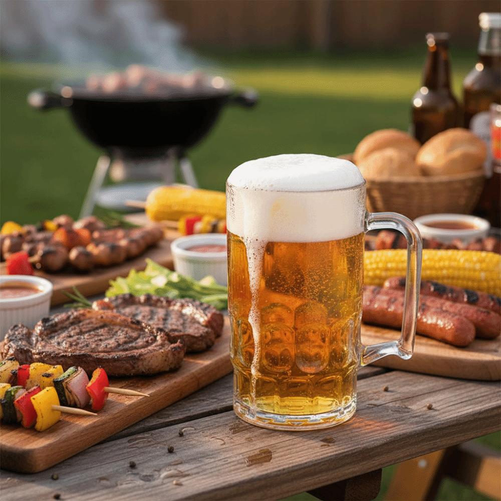 Imitation Glass Beer Mug Transparent Drinking Cup Durable Water Tumbler Restaurant