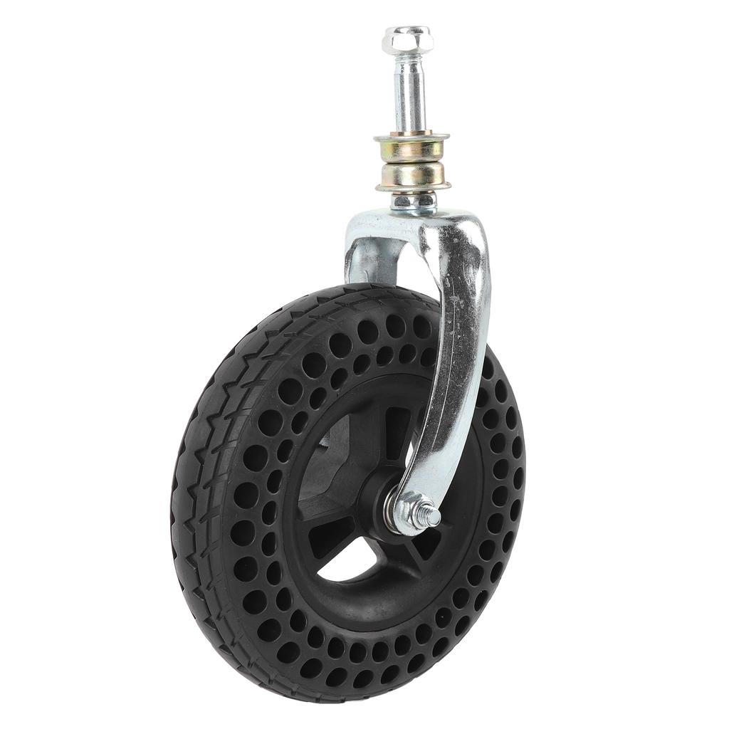 7 Inch Caster TPE Rubber Beehive Non Slip Solid Wheel Replacement for Cart Trolley Vehicles 75kg Load Capacity