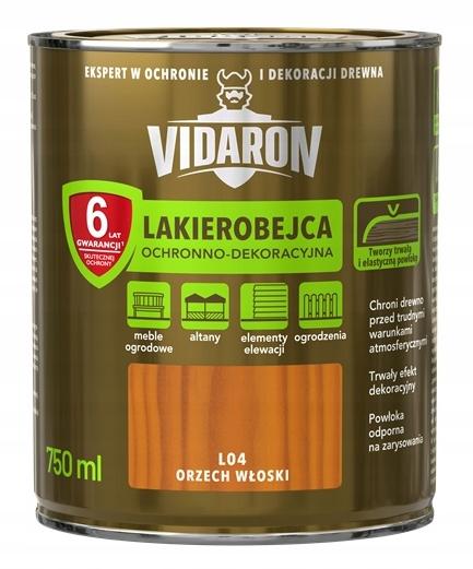 Protective and decorative varnish stain walnut 0.75l