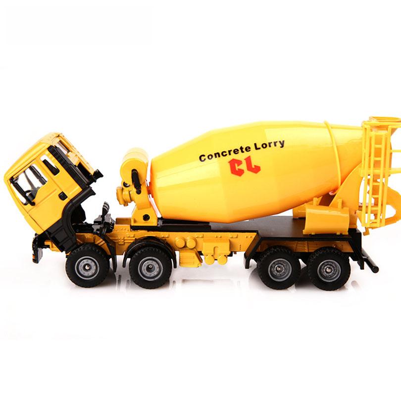 1/50 Betonmischer-LKW aus Druckgusslegierung, bewegliche Kabine, Beton-LKW von Hand drehen, Modell, Transportwerkzeuge, Geschenke, Kinderspielzeug