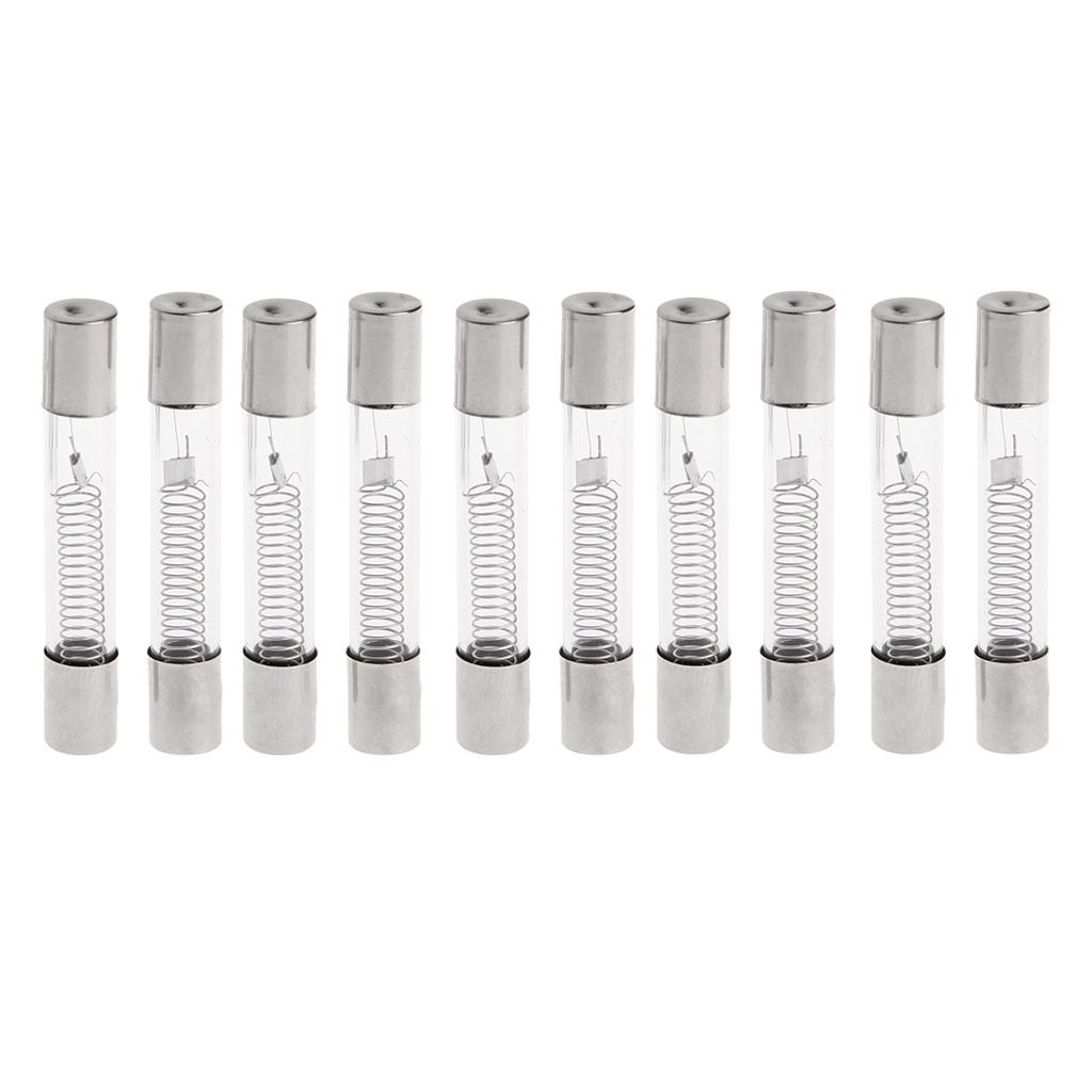 10 Pieces Microwave Oven for Protection High Voltage Replacement Fuse Tube 5KV 0.8A 800MA Cartridge Fuses Easy To Replac