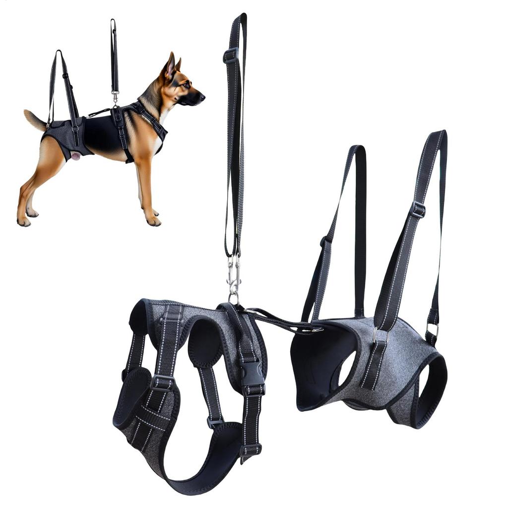 Dog Full Body Lift Support Sling Carrying Aid Vest Brace For Injured Mobility-Challenged Disabled Recovery Rehabilitation Train
