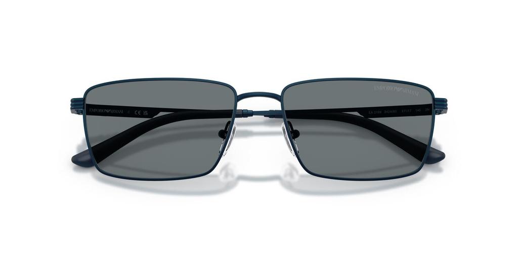 EMPORIO ARMANI METALIZED BLUE DARK 34248057 0EA2169 Sunglasses, BLUE, 57mm,
