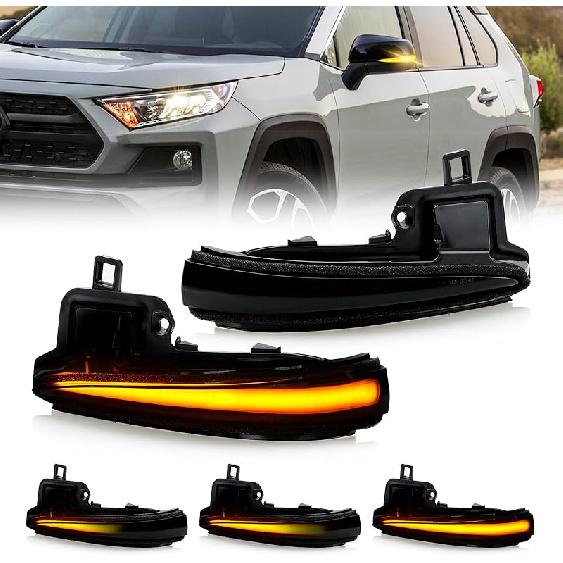 D-Lumina Dynamic LED Side Mirror Sequential Turn Signal Lights Smoked Lens for BMW 1 2 3 4 Series F20 F21 F22 F23 F87 F30 F31 F34 F35 F80 F32 F33 F36