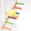 Bird Climbing Ladder Parrot Climbing Perch Stand Toys 4/6/8 Step Wooden Exercise Rack Bird Cage Accessories