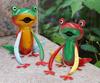 Playful Toad Garden Statue Metal Outdoor Art Lawn Frog Sculpture Yard Decor Nordic Iron Ornaments