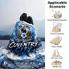 Coventry City FC Splash Art Club Abzeichen Stadion Druck Flanelldecke Weiche Warme Überwurfdecke für Sofa Bett Wohnzimmer
