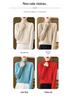 Ladies' Diamond Pattern High Neck Wool Knit Sweater - Thickened for Autumn/Winter