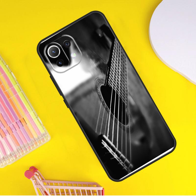 Guitar Music Cover For Xiaomi 14 Ultra 13 11T 12T 13T 14T Pro POCO X6 X7 Pro X3 X5 F3 F5 F6 M6 Pro Case