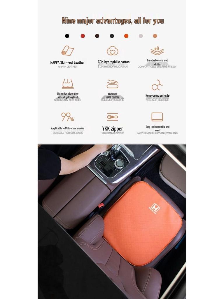 Compatible Headrest, Neck, and Lumbar Support for Honda: Avancier, Vezel, Civic, CRV, Accord, XR-V.