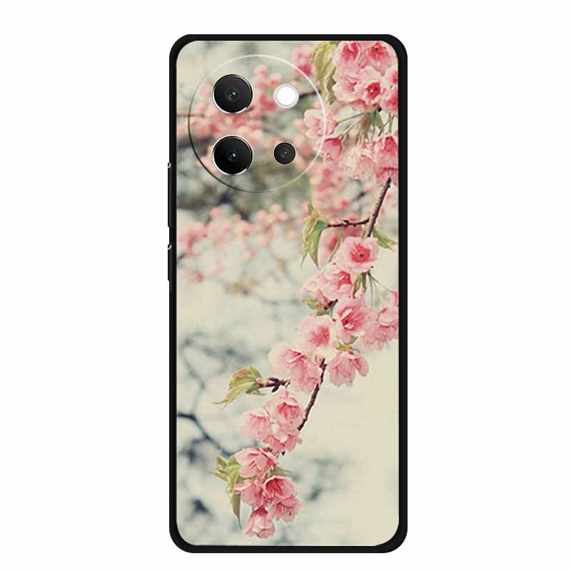 For Vivo V40 Lite Case Black Silicone Soft Back Cover Case For Vivo V40 Lite 5G Phone Case Cover V 40 V40lite 6.78" Funda Coque