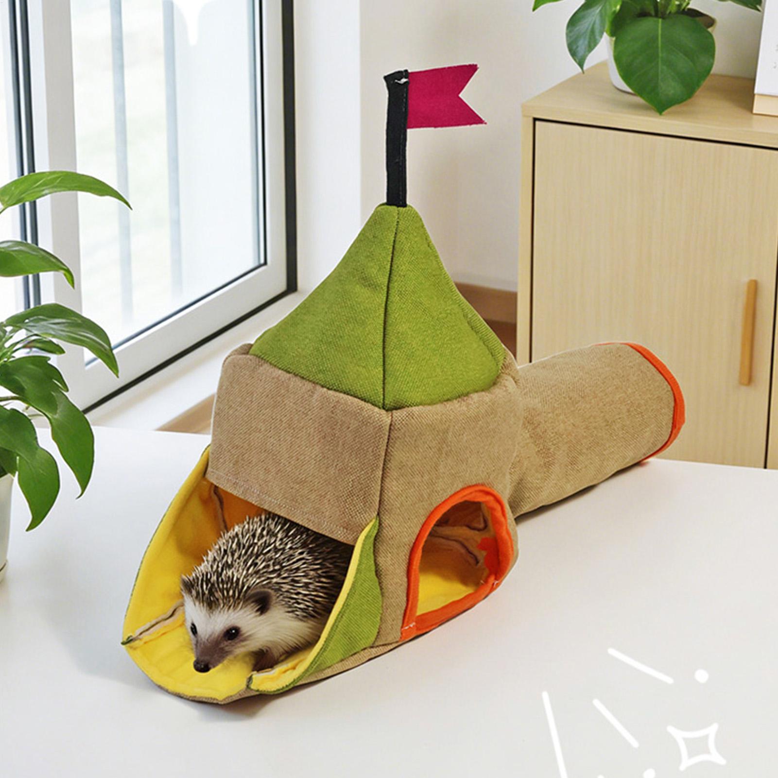 

Hamster Toy Unnel Cotton Washable Three-Entrance Inside Cage Hamster Tunnel Toy For Hedgehog Chinchilla Bunny Chewing Resting China Mainland