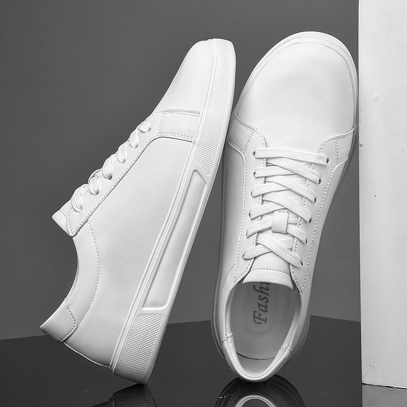 Genuine Leather Mens Casual Shoes New Comfortable Skateboard Footwear All-Match Sneakers Versatile Lace-Up Male Tenis Masculino