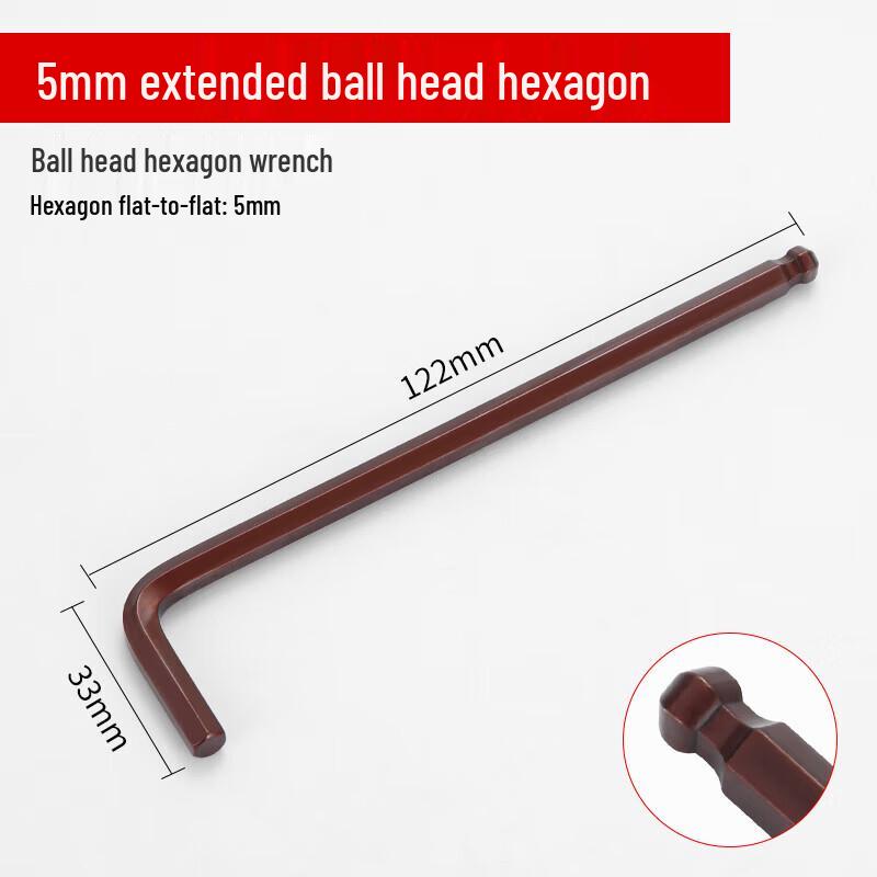 Wankajia L-Shaped Ball End Hex Key Set