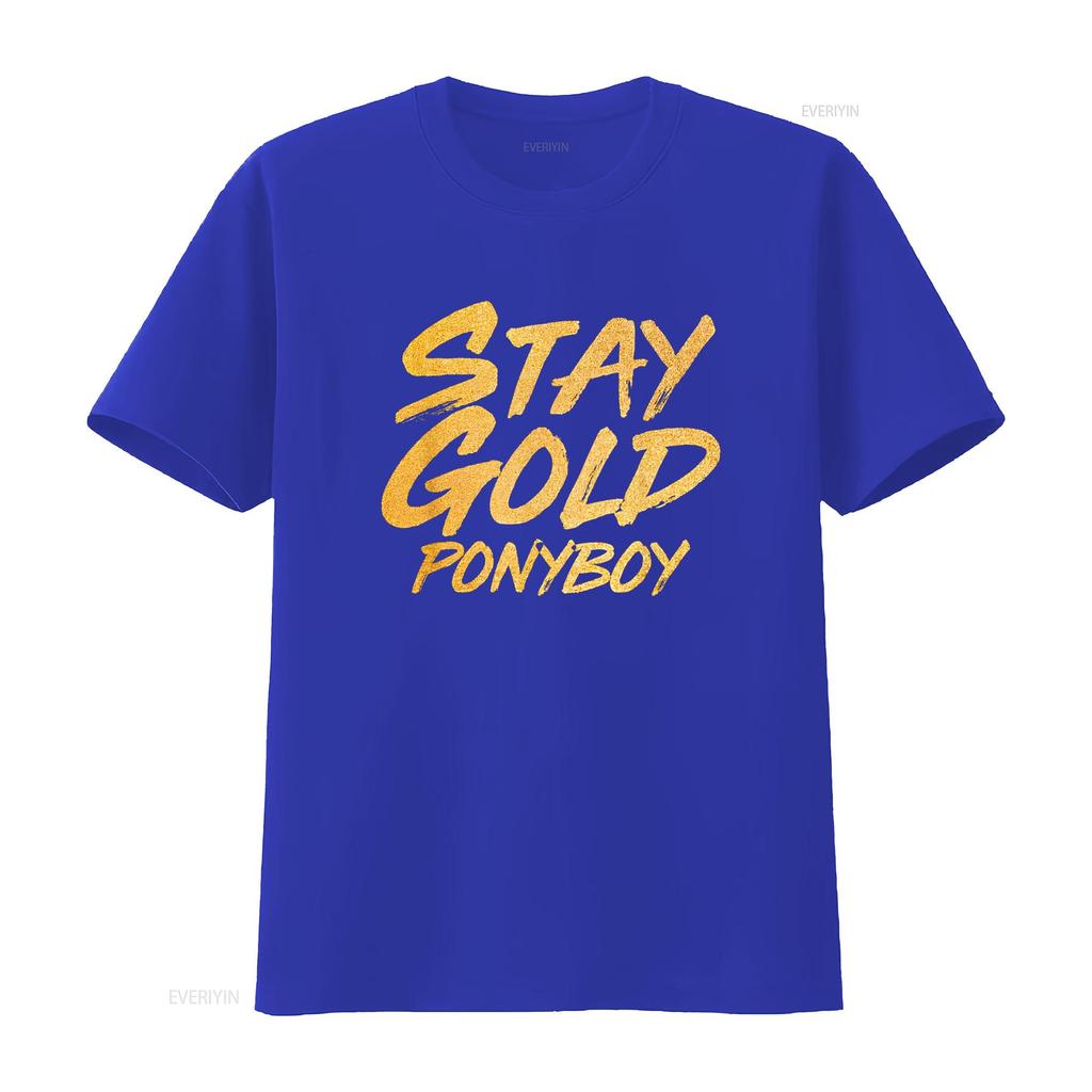 Stay Gold Ponyboy T Shirt vintage Washed Soft Stylish streetwear Breathable designer clothes Stretched Slightly homme Unisex